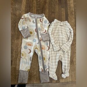 Little Sleepies Desert Sunrise Newborn Sleeper One Piece Zippy bundle!